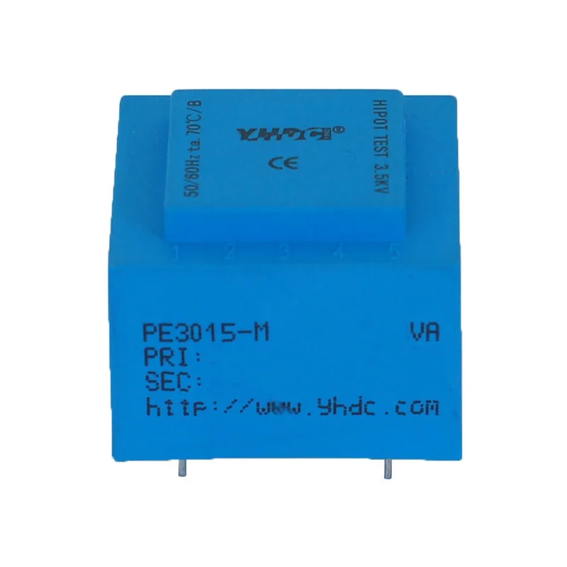 YHDC PE3015-M 2.1VA 230V/2*12V Expory Resign Encapsulated Safety Isolating Transformer PCB Welding Power |