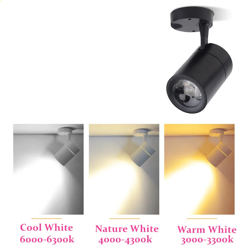 

Ceiling LED Downlight 7W12W20W30W Surface Mounted Rotation Super Bright Ceiling Lamp Spotlight AC90-260V Nordic Ceiling Light