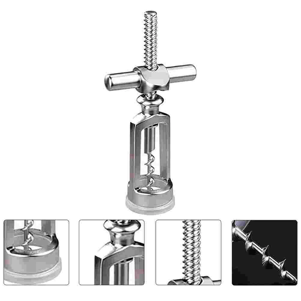 

1pc Openers Manual Bottle Openers Sparkling Corkscrews (Silver)