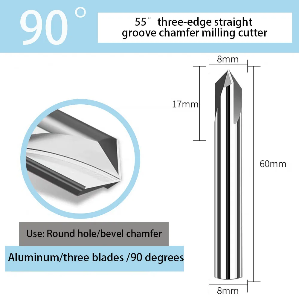 Твердосплавная фреза HRC55 для снятия заусенцев
