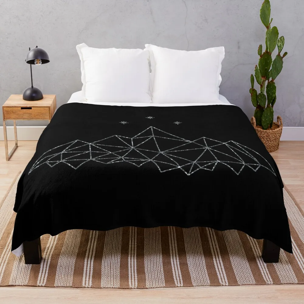 

the Night Court insignia from A Court of Frost and Starlight Throw Blanket weighted blanket plush blankets