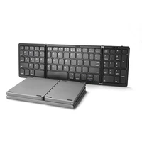 portable three folding bluetooth compatible keyboard wireless foldable keypad for android for windows tablet with numeric keypad