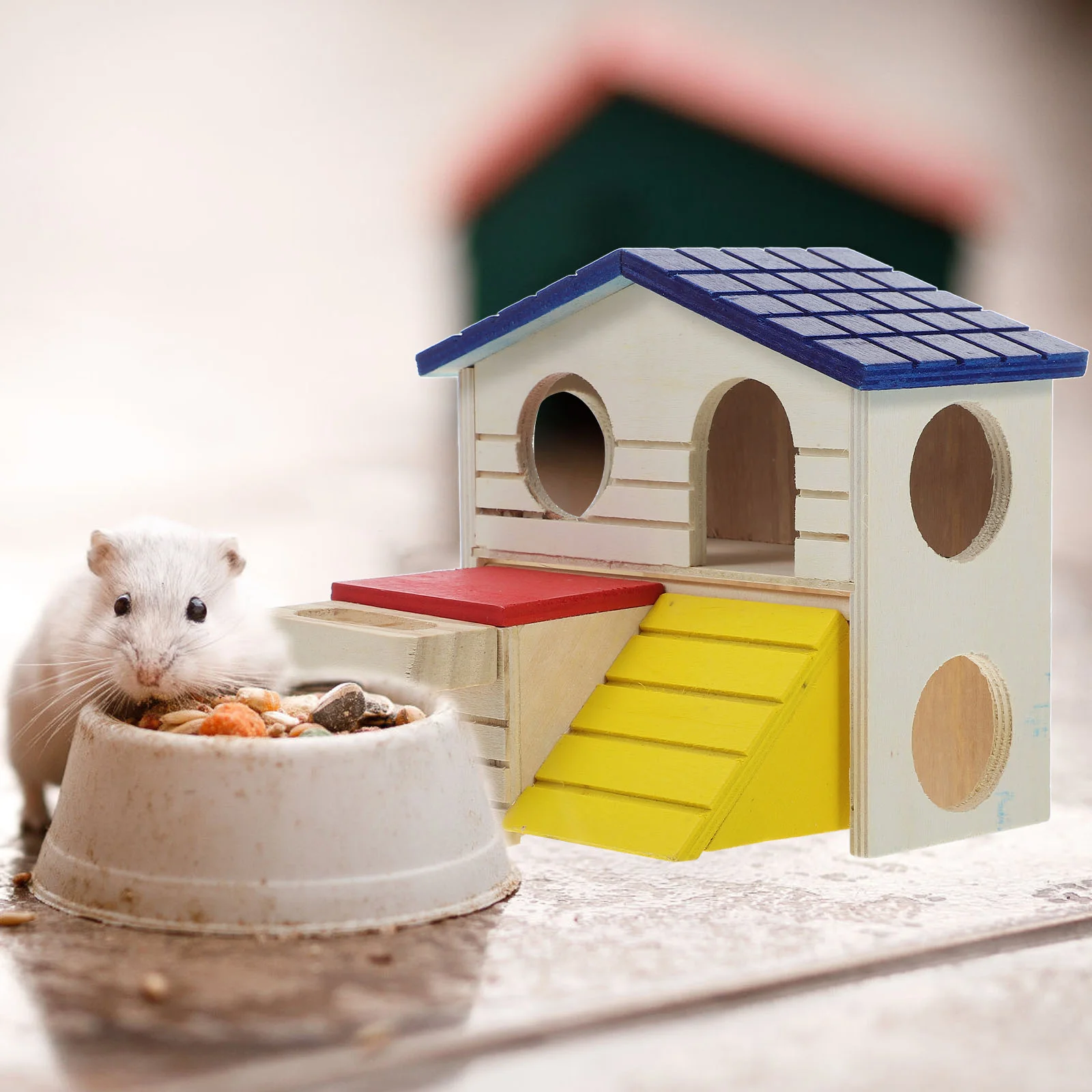 Вилла для хомяка клетка обитания хижина кролика эстетический декор мини-кабина