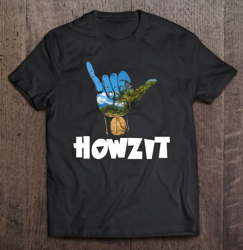 

Howzit Гавайская футболка с надписью «Hello Sign», размер d, собственный дизайн, простые мужские спортивные футболки большого размера, Мужская футб...