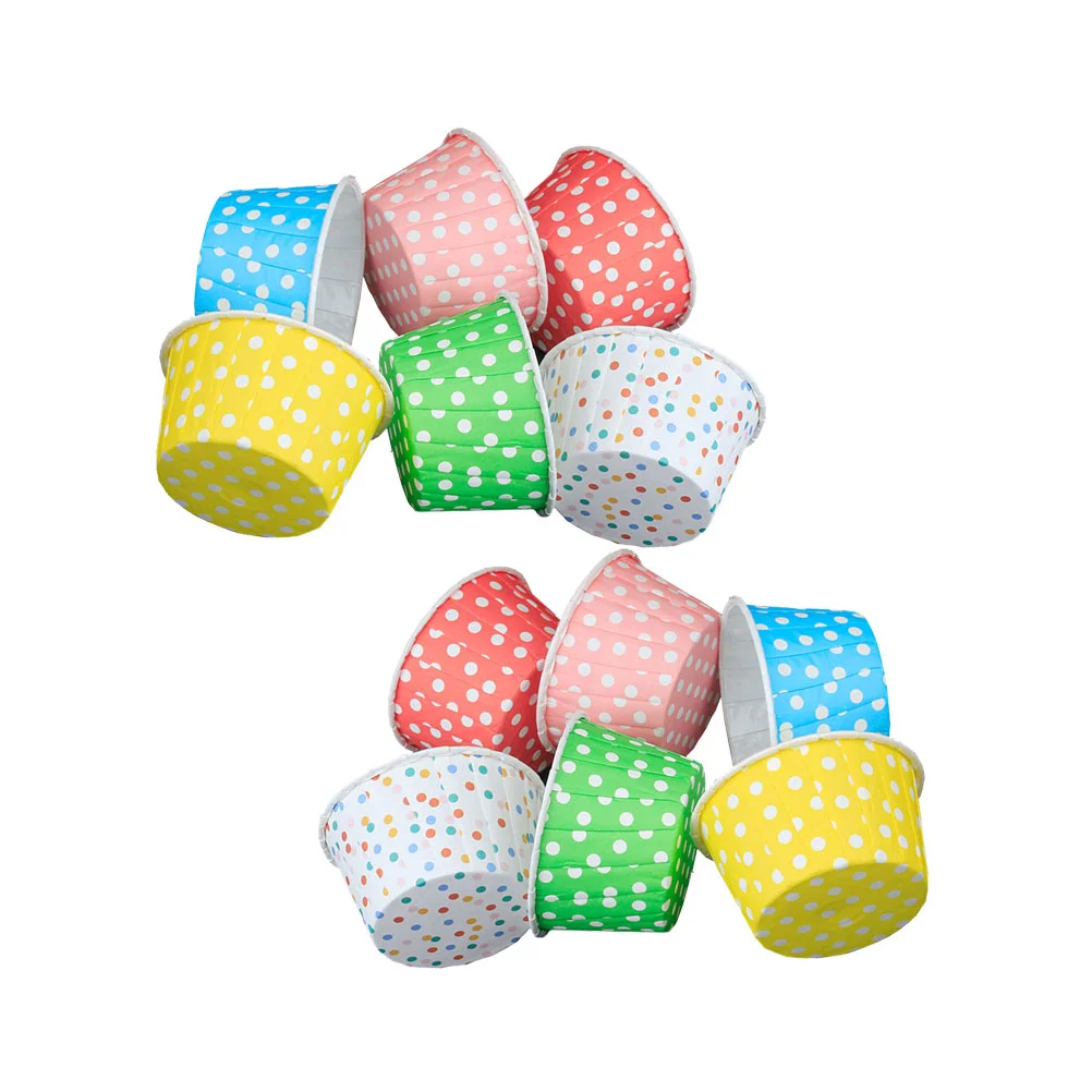 

50 PCS Cupcake Containers Paper Dessert Bowls Paper Cup Party Supplies Paper Cake Cups Baby Disposable Cake Cup