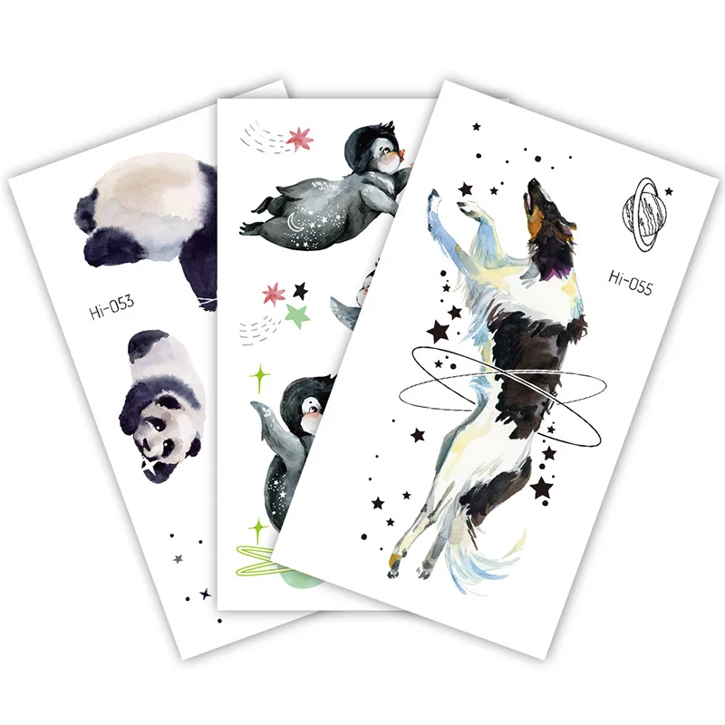 1 шт. синяя светящаяся тату-наклейка водостойкая маленькая накладка на палец