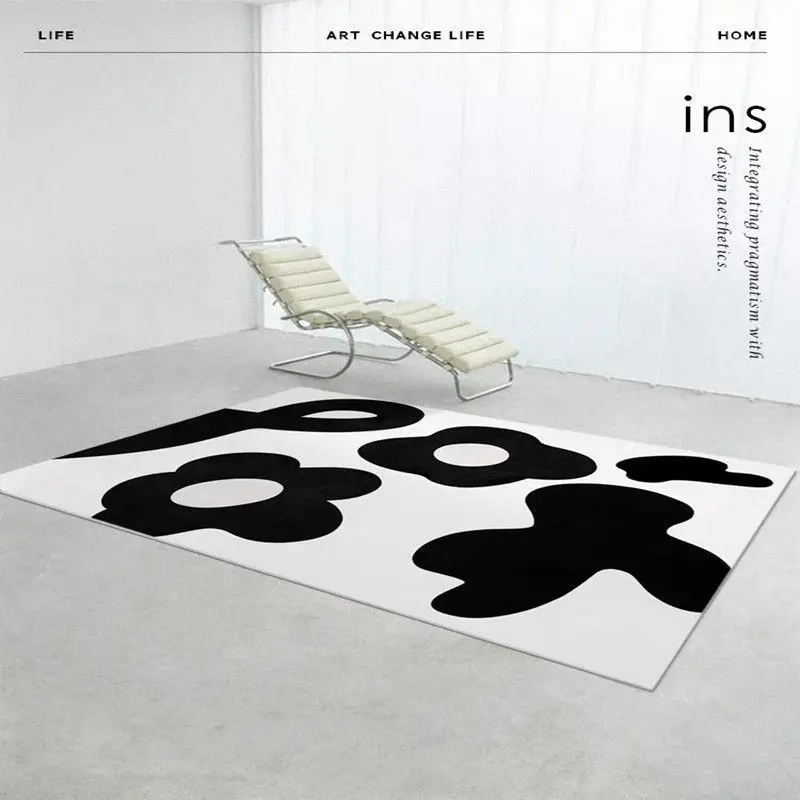 

Nordic Minimalist Floral Carpets for Living Room Decoration Home Balcony Rugs for Bedroom Decor Area Rug Large Comfort Carpet