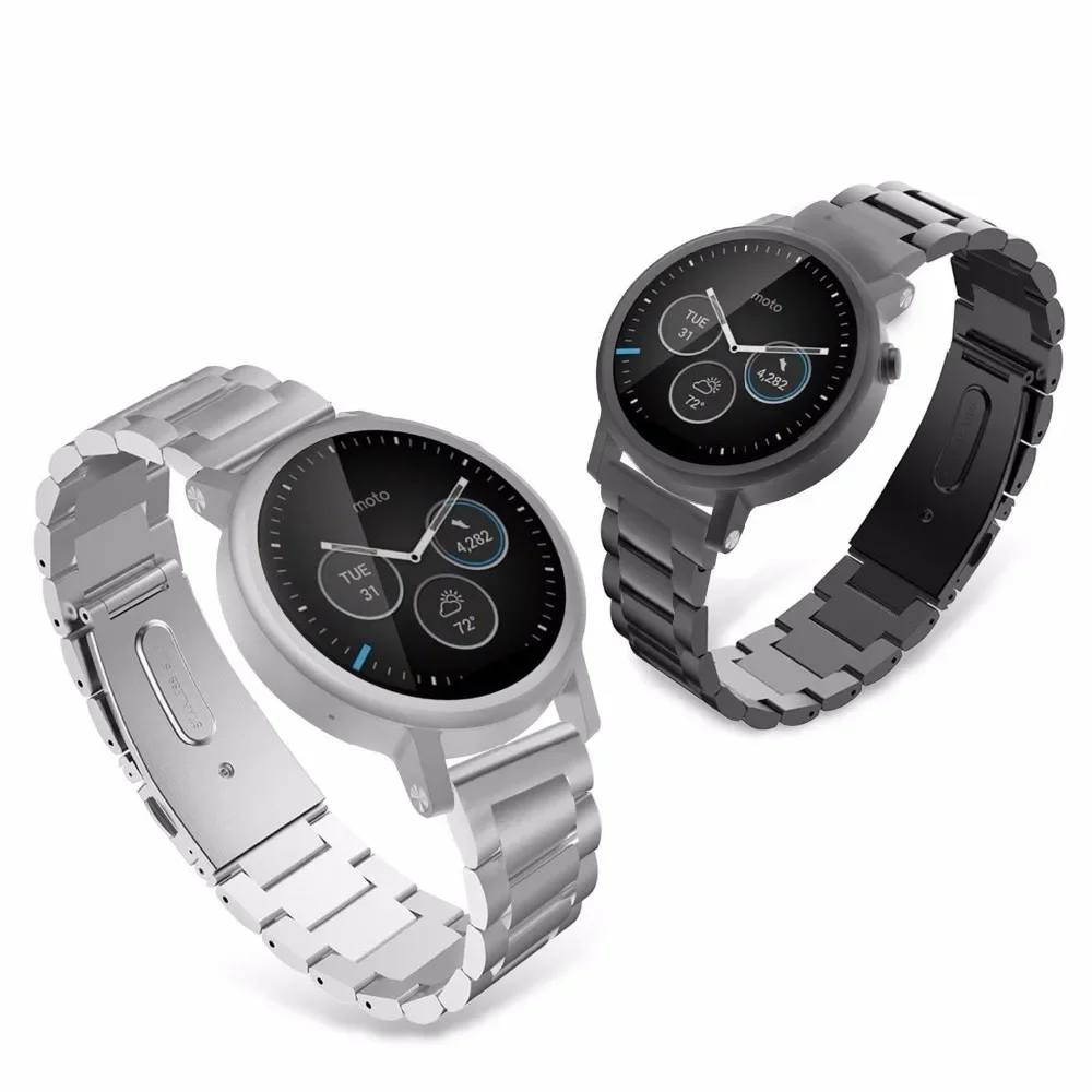 Фото Металлический ремешок 22 мм 20 мм для Samsung Watch 3/Gear S3 Classic/Frontier/Gear Sport/S2 Classic, браслет для Huawei Watch GT-2-3 Band №3