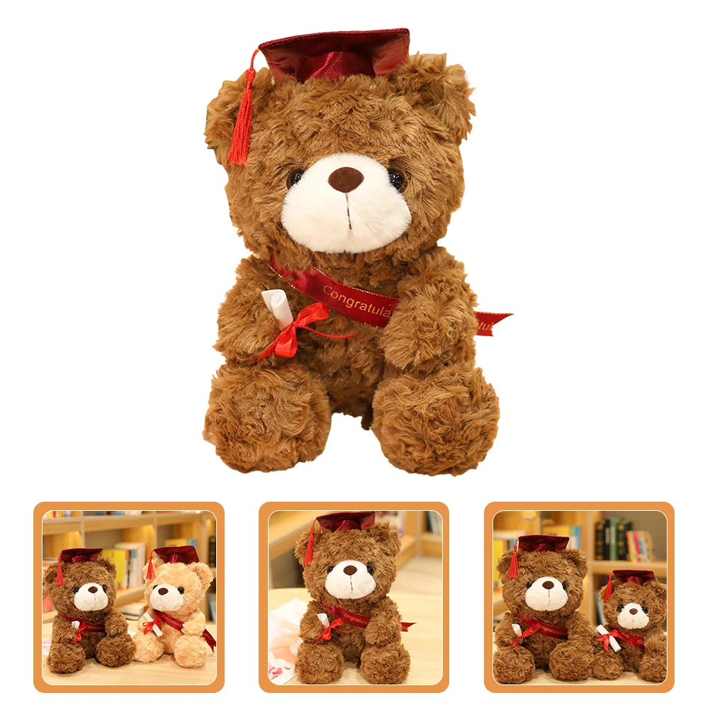 

Graduationplush Stuffed Animalbears Classgift Toy Gradgraduate 2022 Gifts Beer Party Toys Cap Plushes Kindergartenfavor Pillow