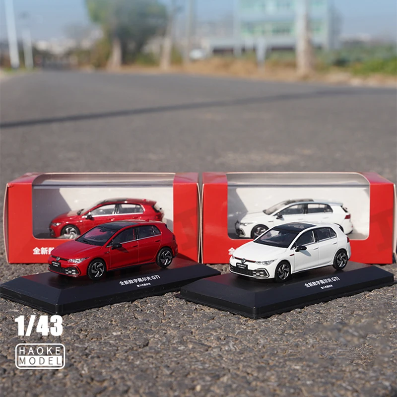 Фото Литой под давлением оригинальный масштаб 1:43 Golf GTI 2021, имитация сплава, модель автомобиля, статический дисплей, Коллекционная игрушка, подарок, сувенирное украшение №1