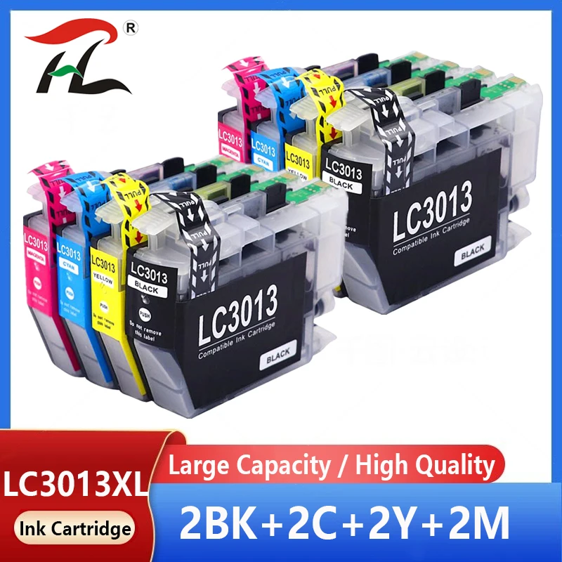 10pcs LC3013XL Compatible Ink Cartridge For Brother LC3013 LC3011 For MFC-J491DW/MFC-J497DW/MFC-J690DW/MFC-J895DW printer