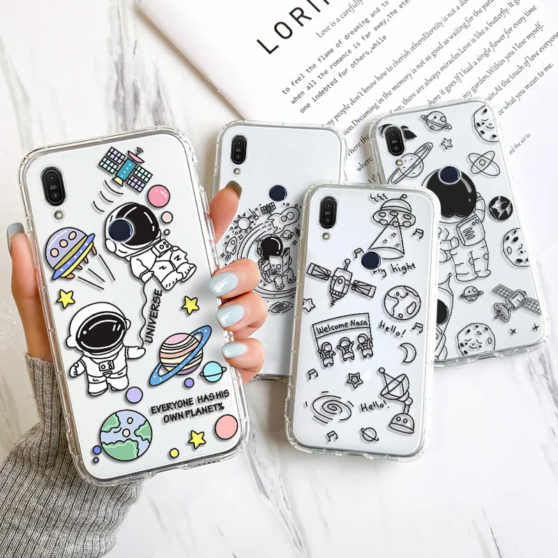 

Case On ASUS ZenFone 5 4 3 5Z Go Max Pro M2 M1 Cover ZS620KL ZD552KL ZC554KL ZE552KL ZE520KL ZB555KL Astronaut Planet Phone Case