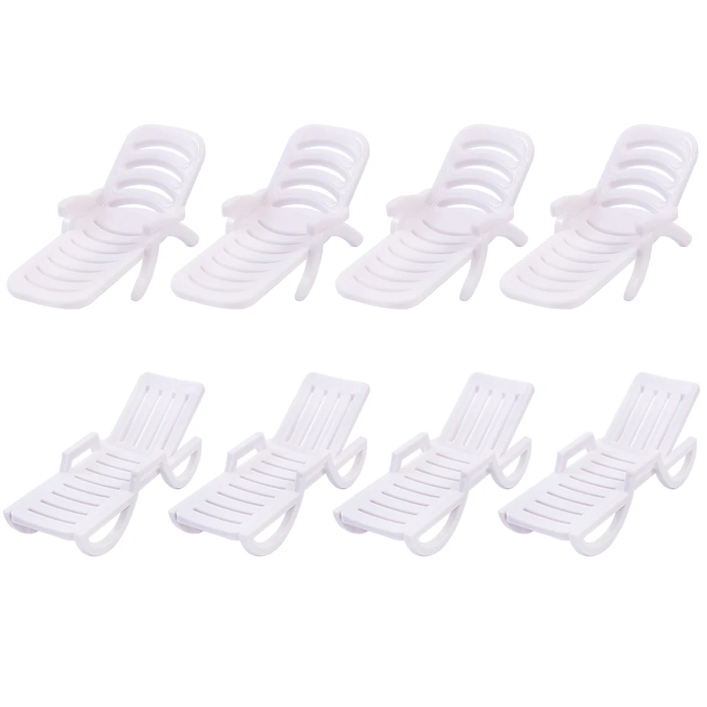 

12pcs Two Styles 1:50 1:75 1:100 Sun Loungers Beach Chairs Settee O OO TT Scale TYS17 Plastic Model Beaches