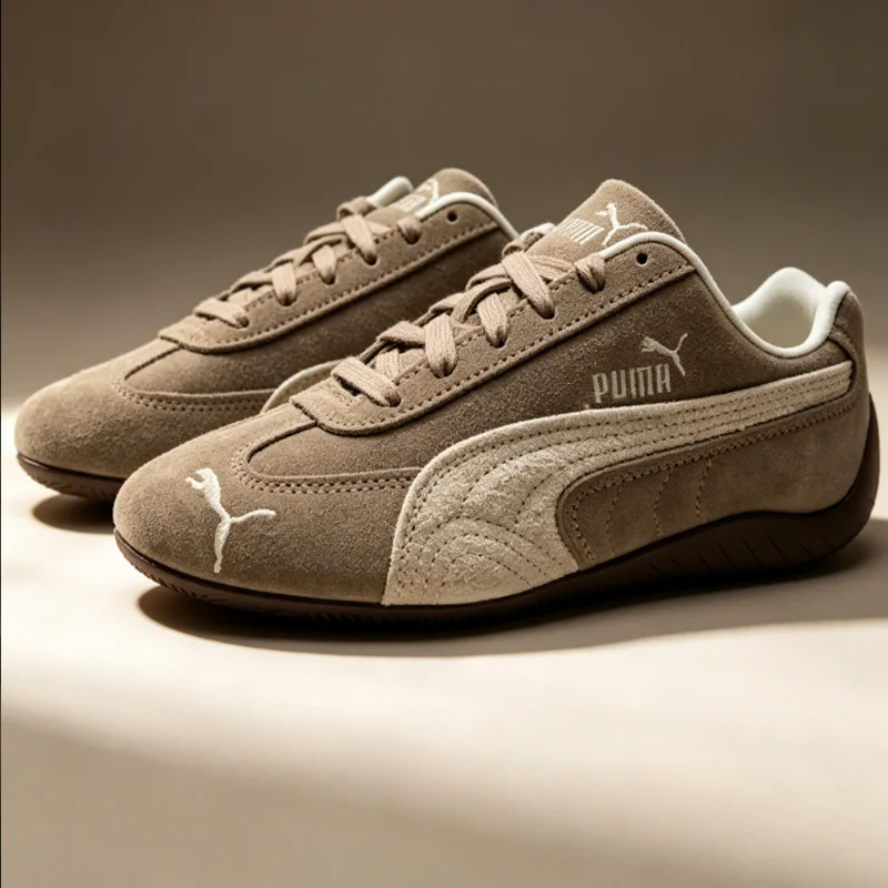 Фото Женские зимние кроссовки PUMA Speedcat Classic Racing Style с тонкой подошвой, повседневные спортивные, 403619-02 №1