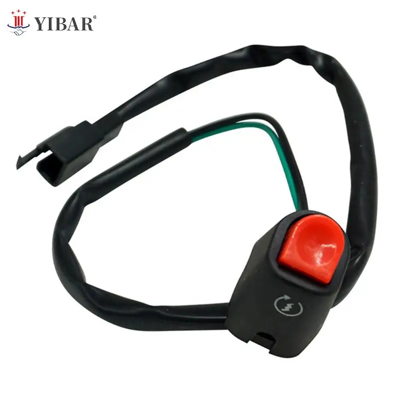 

Universal Motorcycle Switches Bullet Connector Start Ignition Self-Reset Switch Handlebar Switches ON/OFF Button Connector