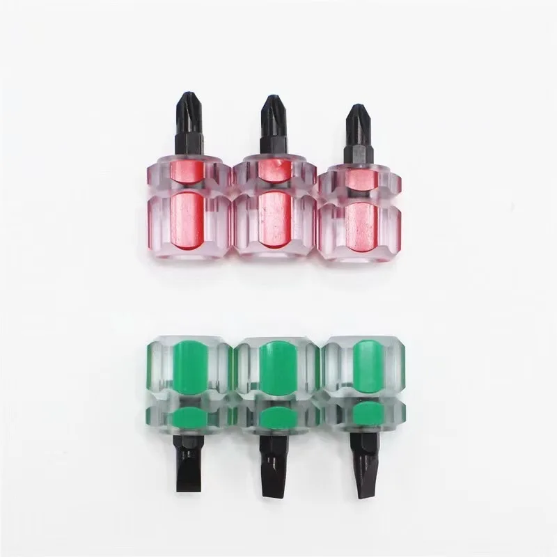 

Screwdriver Kit Set Mini Small Portable Radish Head Screw Driver Transparent Handle Repair Hand Tools Precision Car Repair