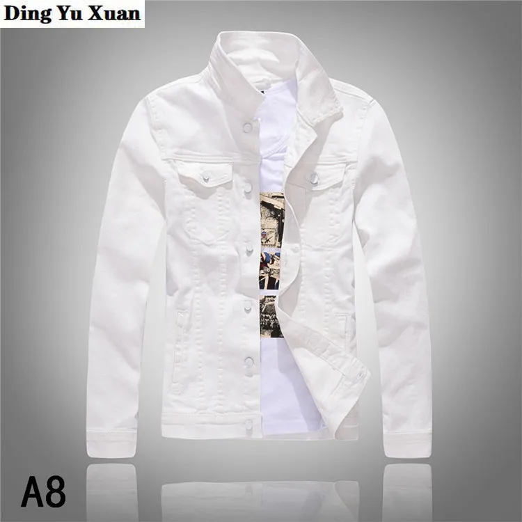 

Мужская приталенная джинсовая куртка, хлопковая куртка с длинным рукавом, большие размеры, 2022