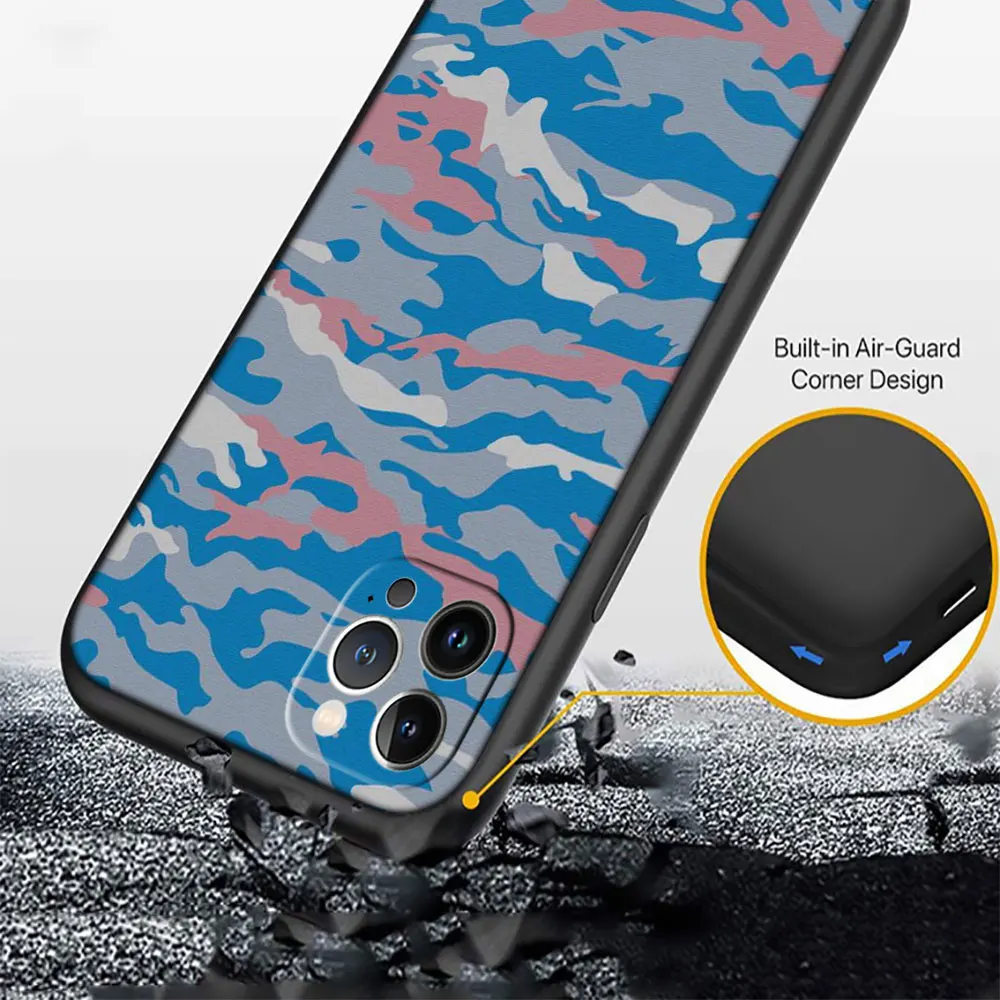 Fashion Camouflage Phone Case for OPPO F3 F5 F7 F9 F11 F17 F19 Pro Plus A9 A54S A57 A95 A94 A93 A74