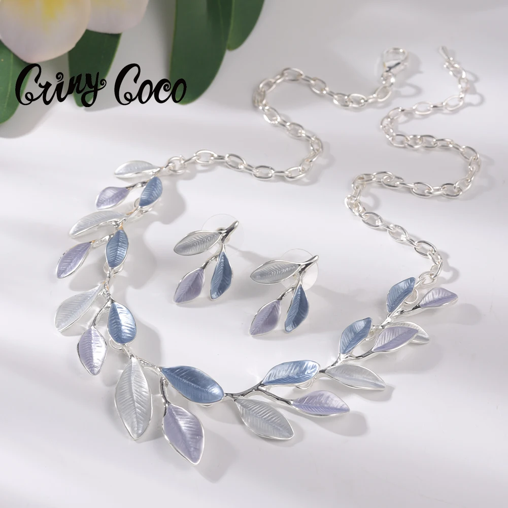 

Cring Coco Choker Enamel Neck Necklace Trendy Woman Jewelry 2022 Birthday Gift Leaf Necklaces for Women Girls Mom Anniversary