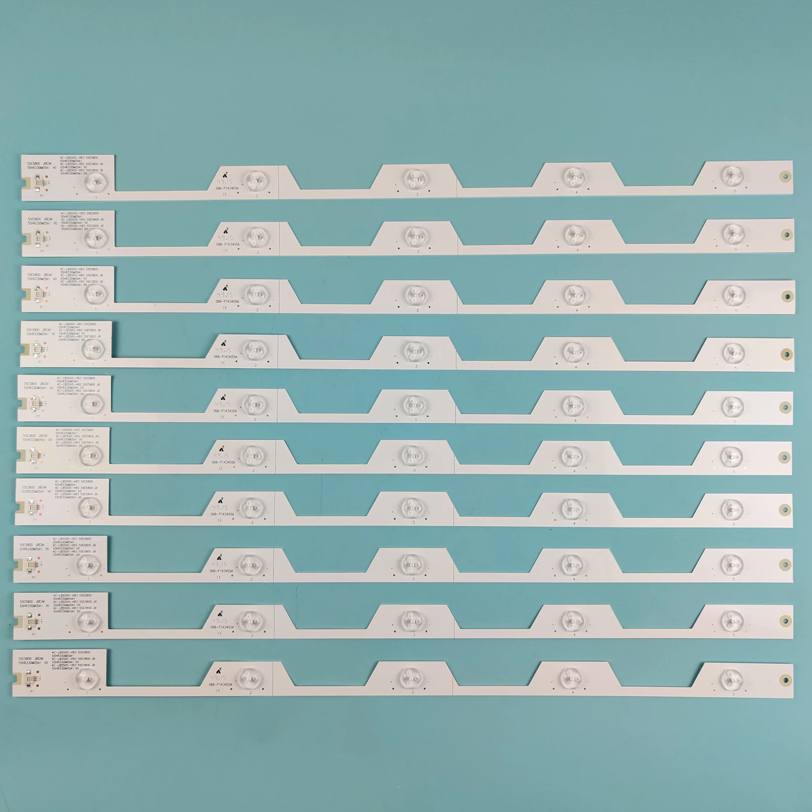 10 шт. 5 светодиодных лент для подсветки телевизора 55E5800 55HR330M05A1 V0 55UA6404W L55E5800A-UD D55A561U