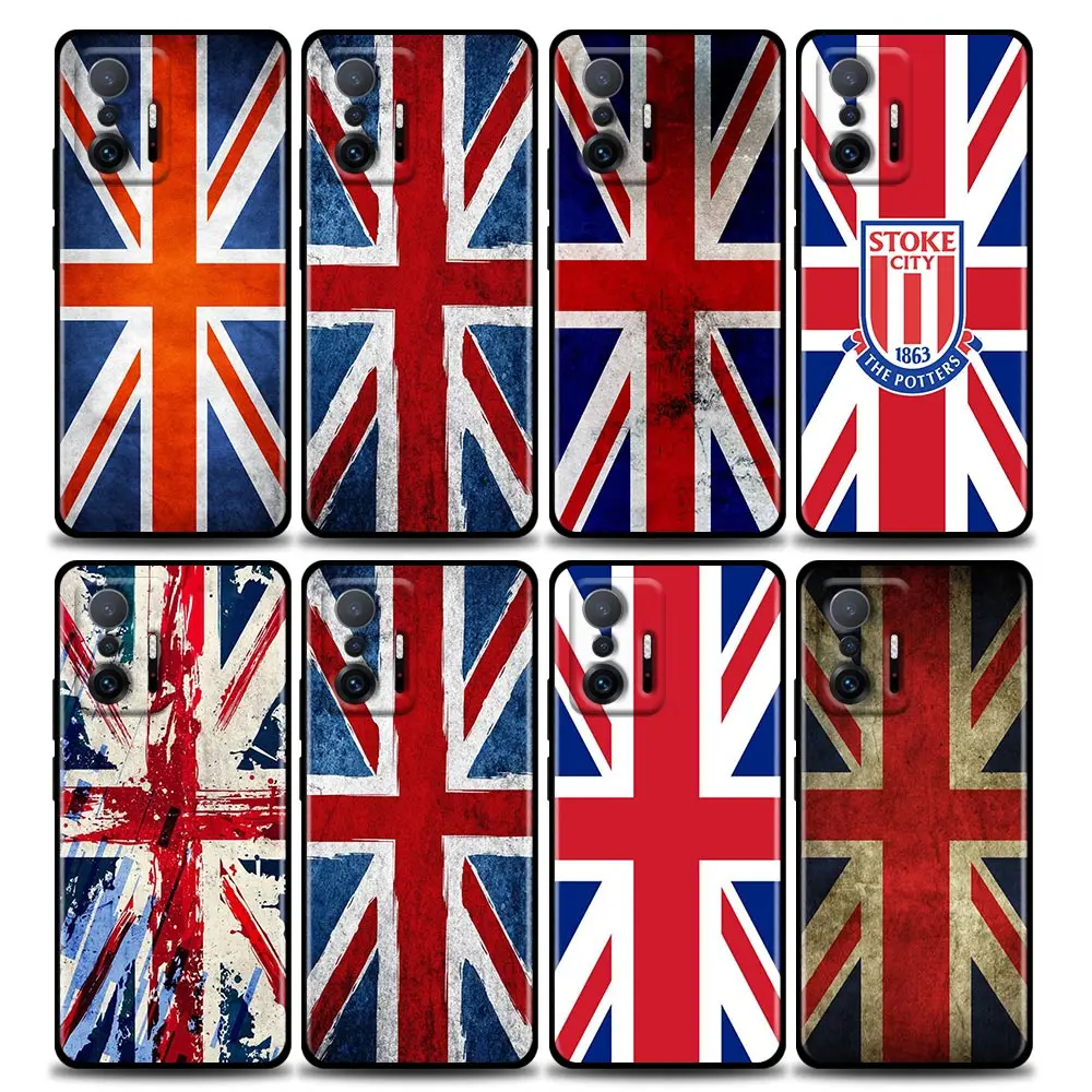 

Phone Case for Xiaomi Mi 12 12X 11 11X 11T X3 X4 NFC M3 F3 GT M4 Pro Lite NE 5G Silicone Case Cover UK Flag Hero