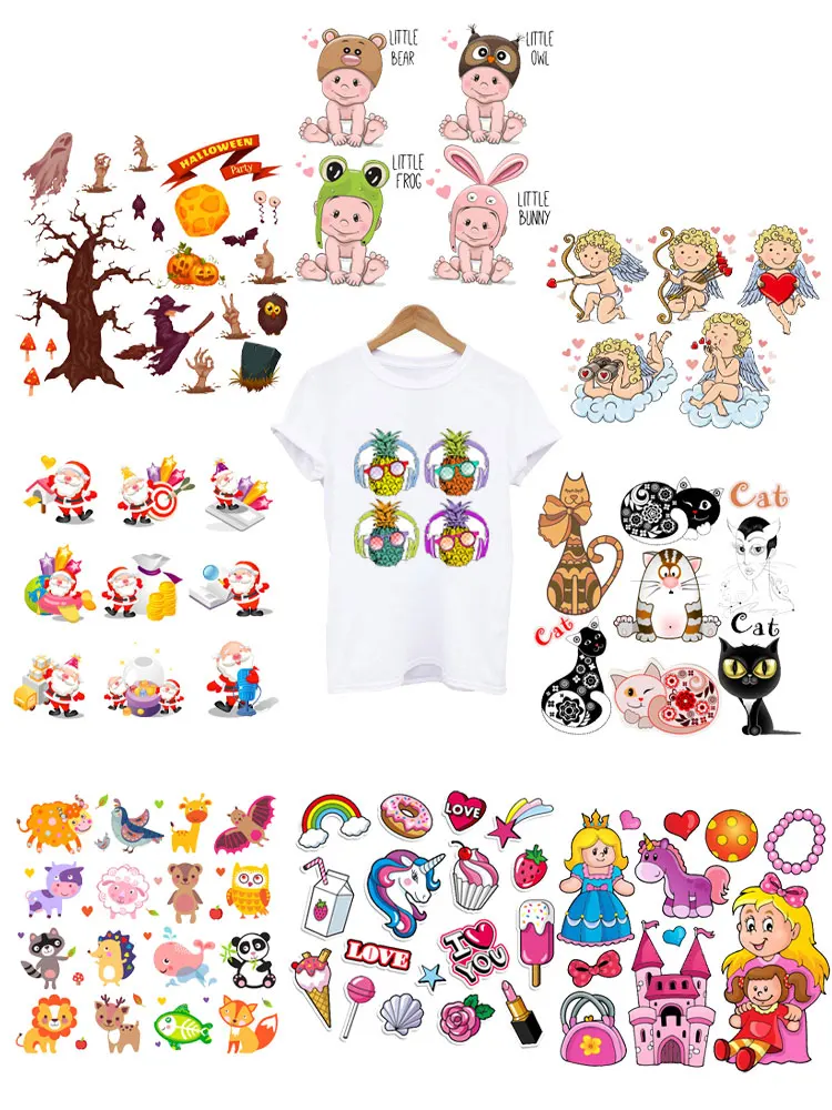 Мультяшные милые наклейки с рисунком животных |