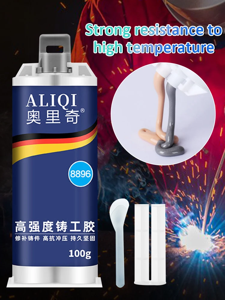 

50g/100g Metal Repair Paste 2 In1 Industrial AB Caster Glue Heat Resistant Sealant Cold Weld Strong Defect Repair Agent Glue