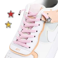 no tie shoelaces elastic lazy shoe laces for sneakers diamond star lock flat shoes lace accessories unisex rubber band