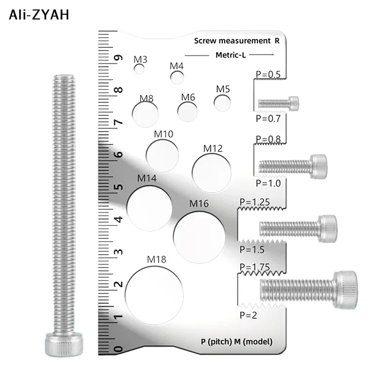 

Измеритель шага резьбы из нержавеющей стали