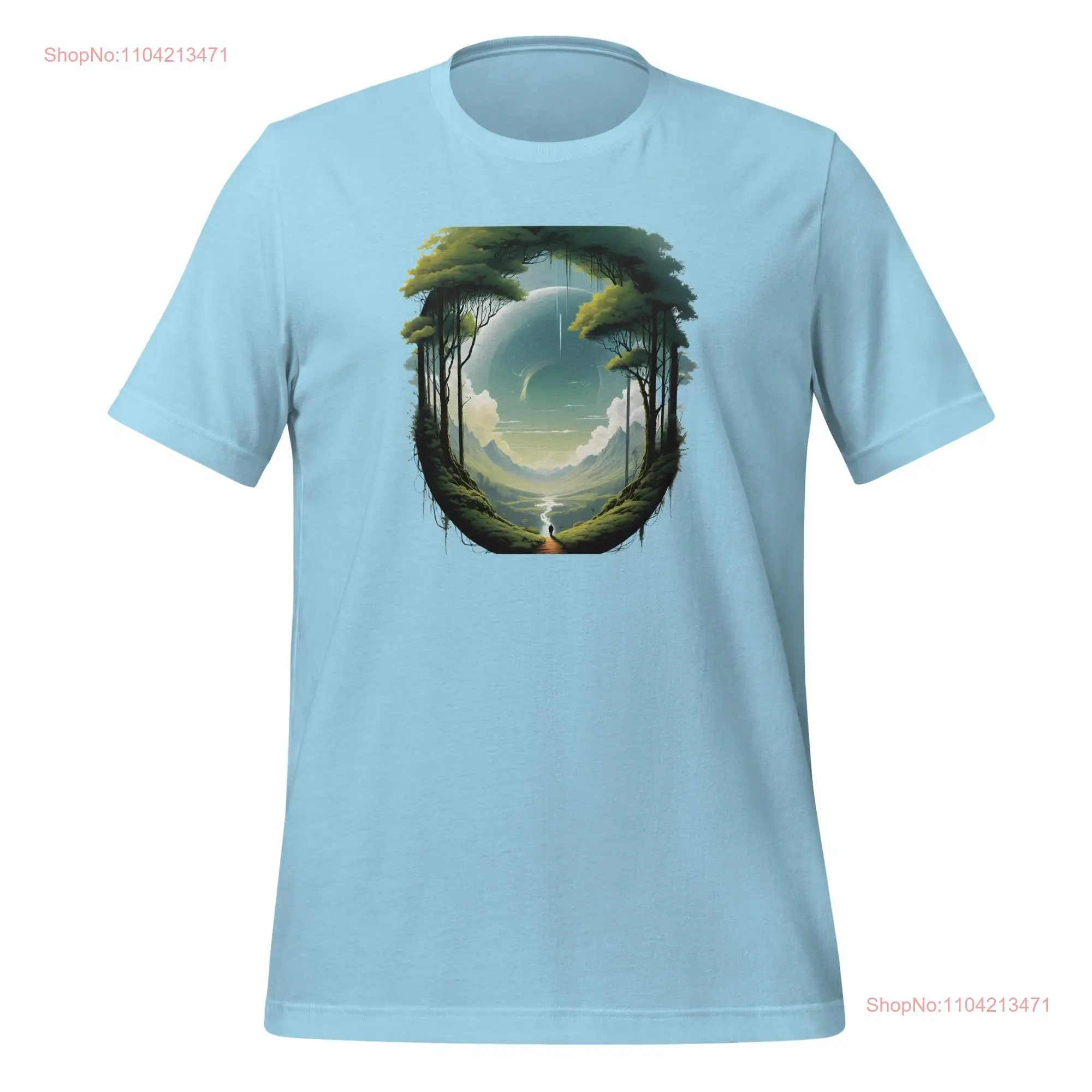 Футболка Лесная природа Прекрасный мировая любовь Кемпинг с длинными или