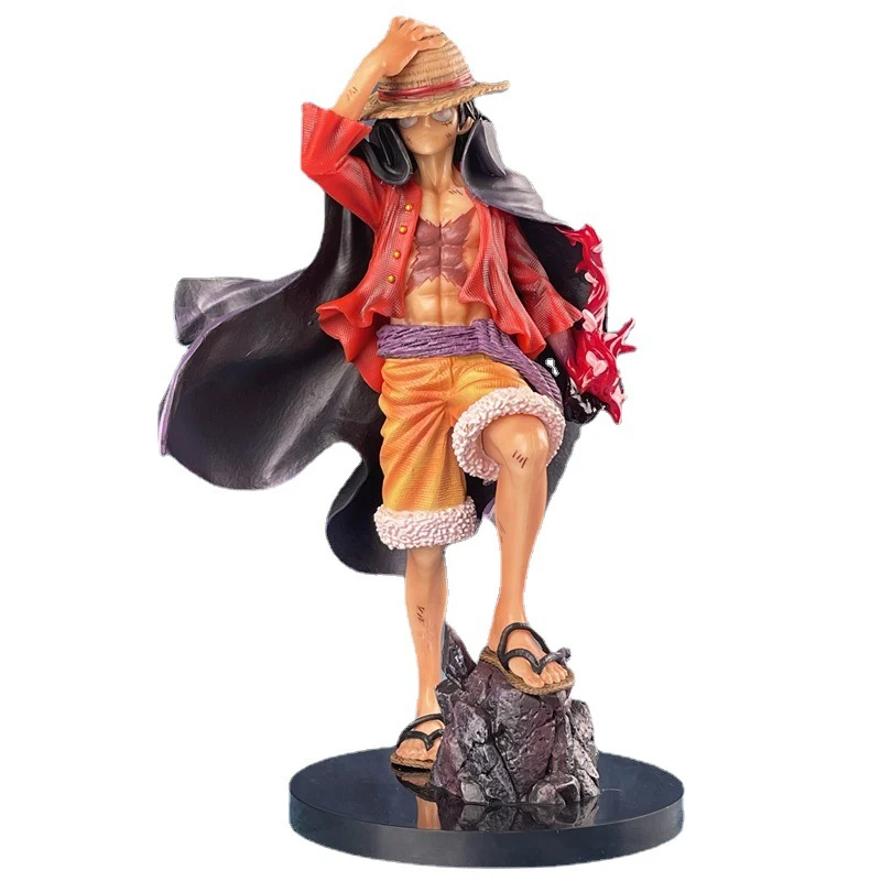 

25cm Anime One Piece Action Figure Monkey D Luffy Four Emperors Haoushoku Haki Fighting Figurine PVC Collectible Model Toy Gift