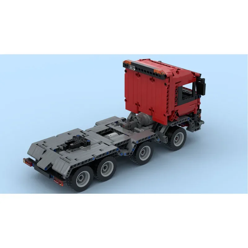 MOC-94918 Грузовой транспорт 8х4х4 (D12) с прицепом модель строительного блока • 1854