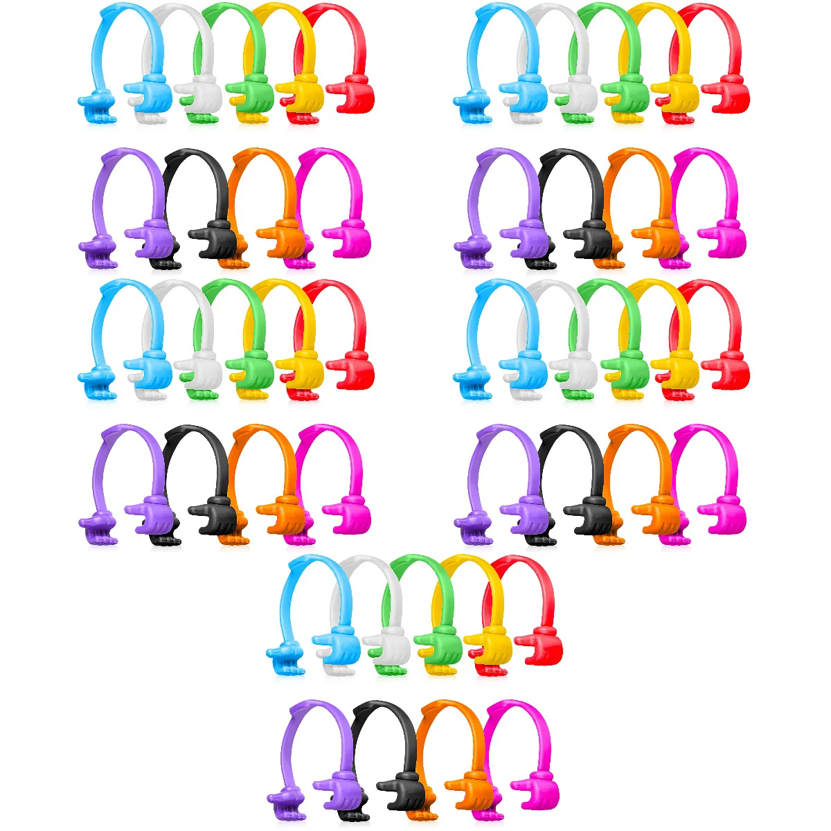 

45 Pcs Creative Holders Novelty Thumb-up Design Stands Holders for Table Desk