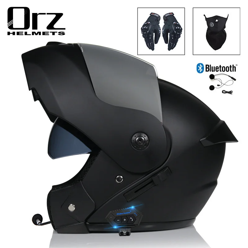 Suitable for Orz faceless helmet, dual mirror tail, semi full covering electric vehicle helmet, personalized Bluetooth enlarge
