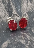 new fashion red earrings for women elegant stud earring wedding engagement party jewelry friendship gifts
