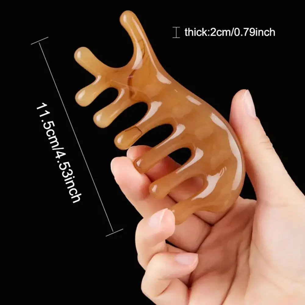 Массажная расческа Little Dolphin Gua Sha массажная с пятью зубьями меридиан