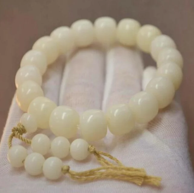 Натуральные белые бриллиантовые бусины 12 мм для молитвы браслет карма подарок