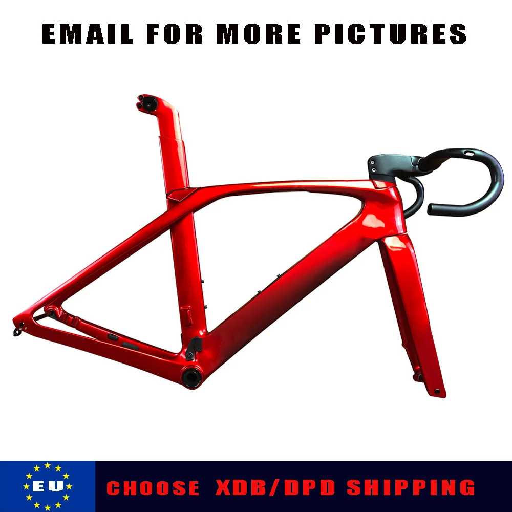 

T1000 Carbon Road Bike Frame Disc Brake Bicycle Frame Road Carbon Handlebar Stem Size 50 52 54 56 58 XDB DPD Available