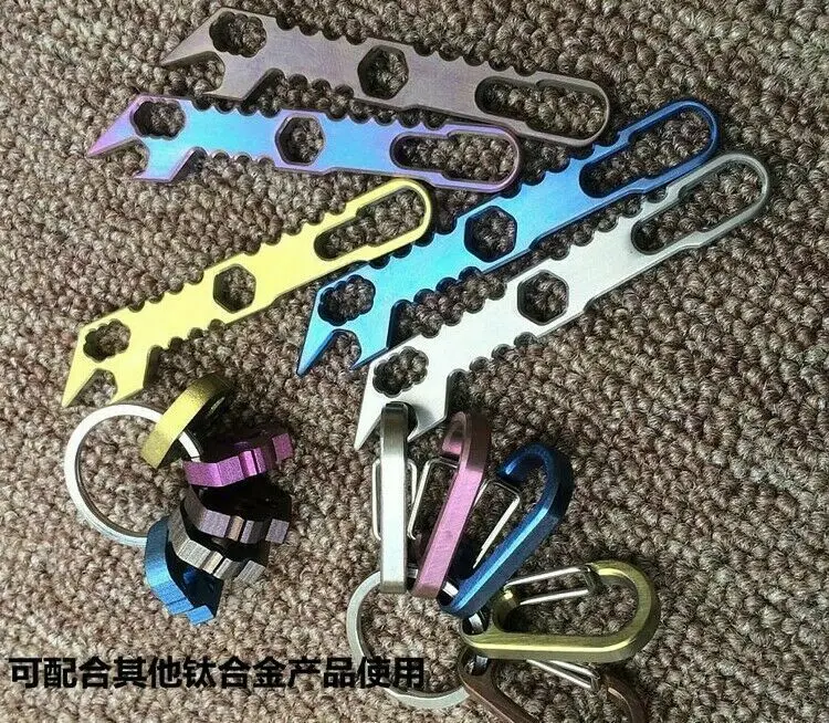 

New Titanium alloy Outdoor Edc Tools Crowbar Bottle Opener Crowbar