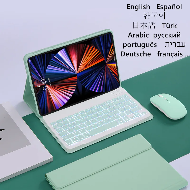 

Magnetic Keyboard Case for Realme Pad RealmePad 10.4 Keyboard Mouse Case For Funda Realme Pad 10 4 Tablet Case Backlight Teclado