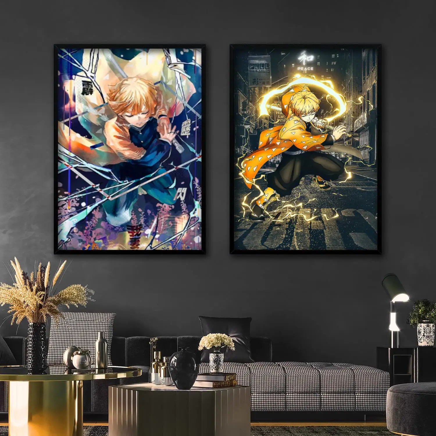 

zenitsu agatsuma anime Decorative Painting Canvas 24x36 Poster Wall Art Living Room Posters Bedroom Painting