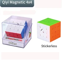 qiyi magnetic cube 4x4x4 magic cube puzzle fidget toys speed cubes stickerless kids toys for boys cubo magico