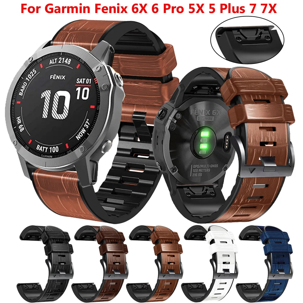 

Ремешок для наручных смарт-часов Garmin Fenix 6X 6 Pro 7 7X 5 5X Plus 3 3HR 945