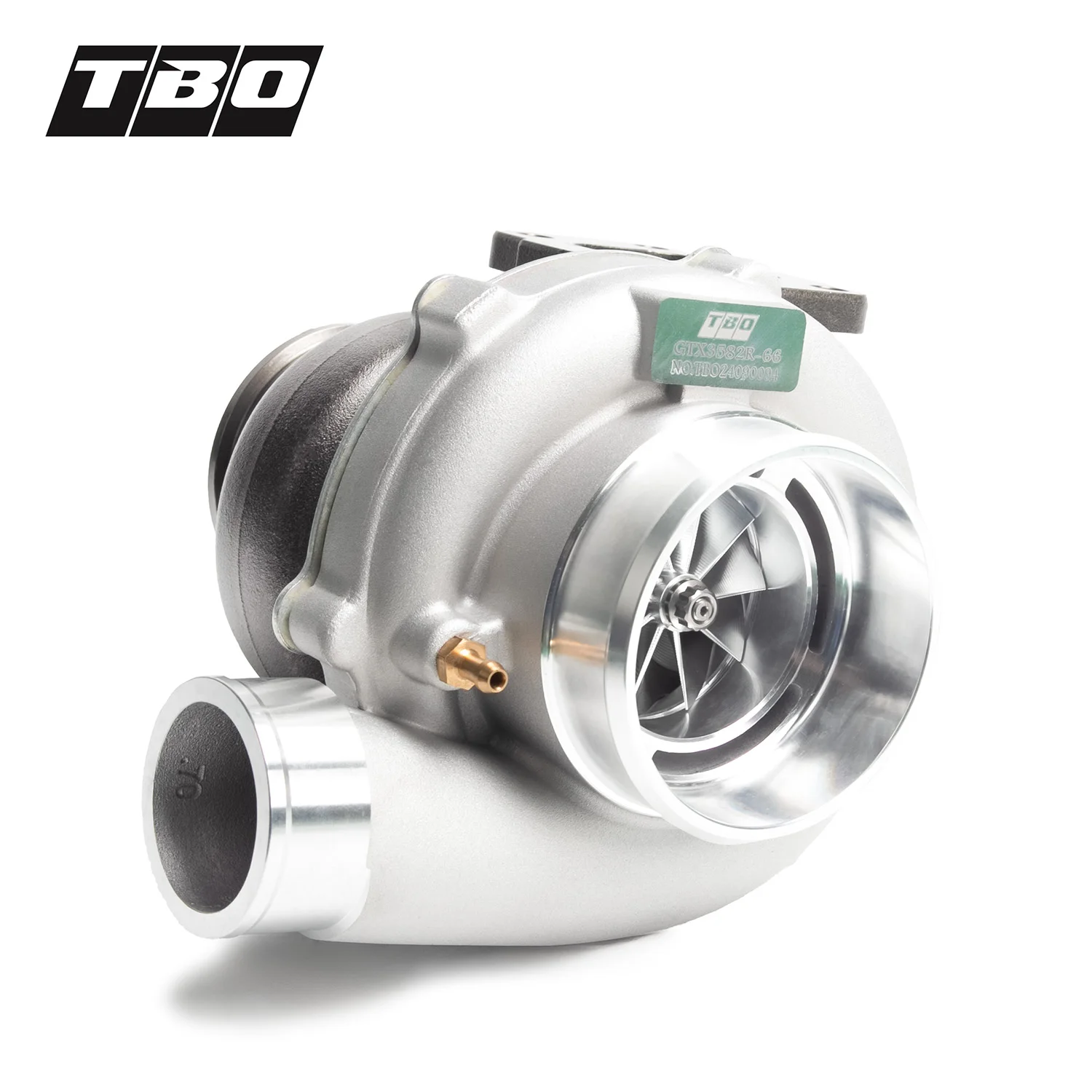 Фото Компрессорное колесо TBO GTX3582R-66 Billet A/R. Новый универсальный турбонагнетатель GT35/GT3582 с 4-болтовым креплением T3 и шарикоподшипником для гоночных автомобилей №3