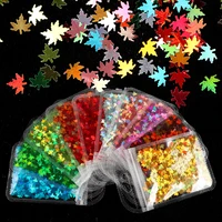 10 bags maple leaf resin flakes filler for epoxy resin holographic laser glitter sequins nail art decor diy jewelry making tools