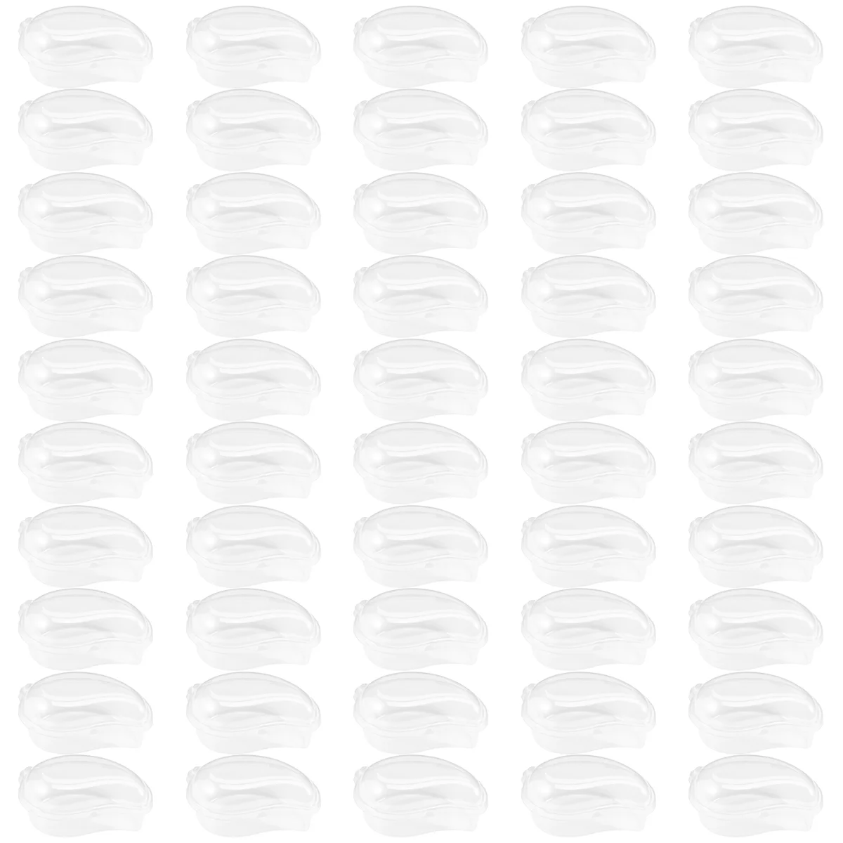 

Box Cake Moon Container Boxes Holder Cupcake Cheesecake Muffin Slice Trays Clear Bakery Mini Egg Dessert Puff Yolk