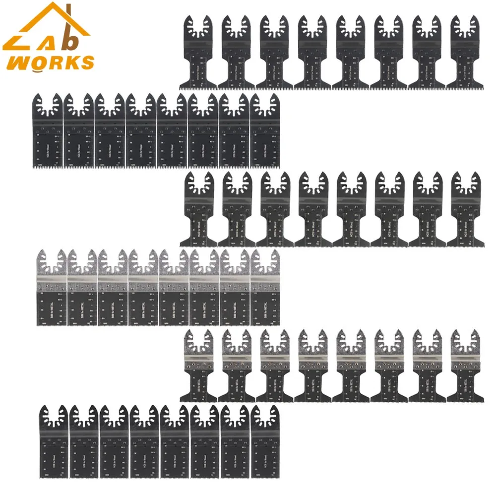 

48 упаковок колебательных многофункциональных Быстросъемных лезвий пилы для резки дерева и металла