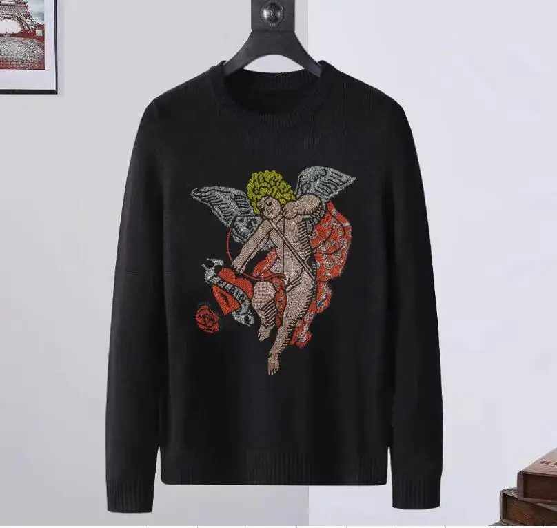 

Rhinestones Pullover shipping fashion new sweater for men