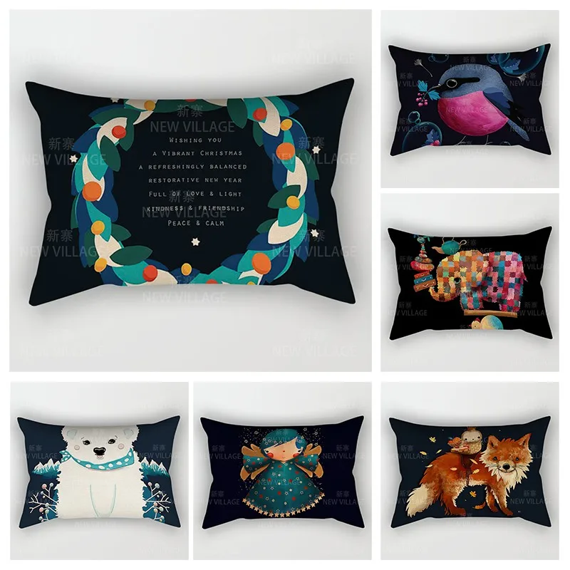 

Скандинавский осенний домашний декор 30*50, чехол для диванной подушки, чехол для дивана, чехол для дивана, 30x50 см, 40x60 40*60, бохо, винтажная манда...