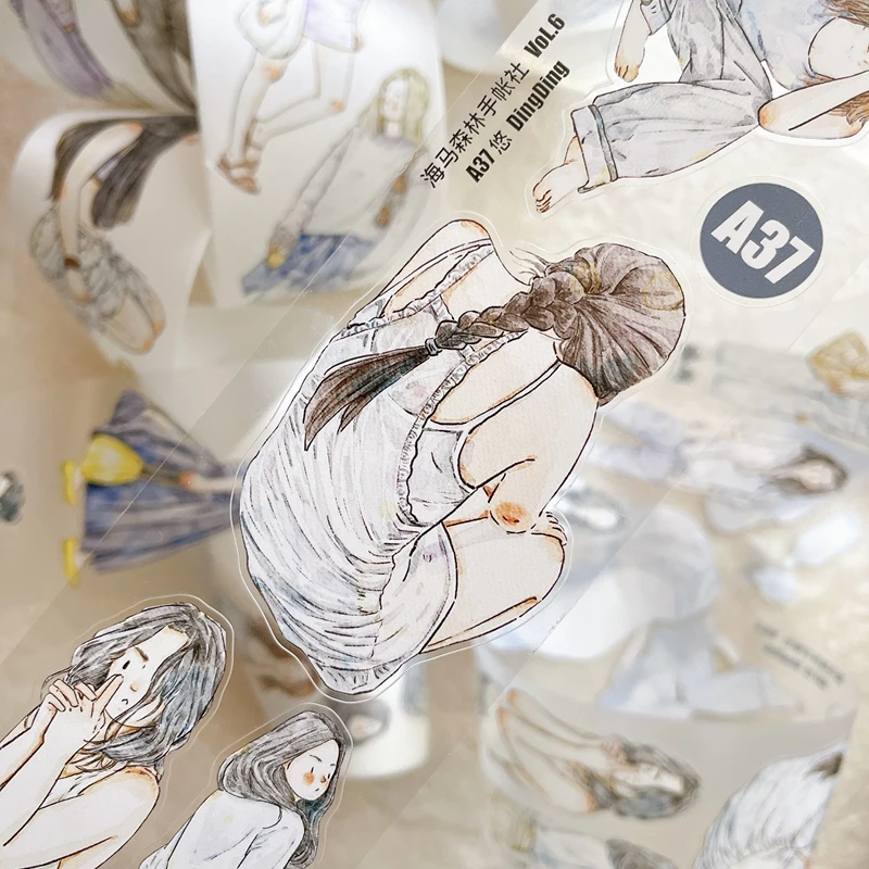 

Relax Life Girls Daily Journal ПЭТ лента Washi